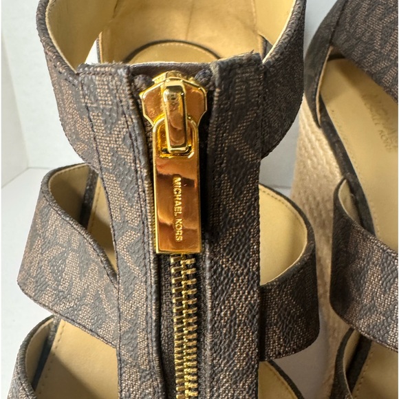 Michael Kors Damita Wedge Heels Size 9.5 - Picture 7 of 11